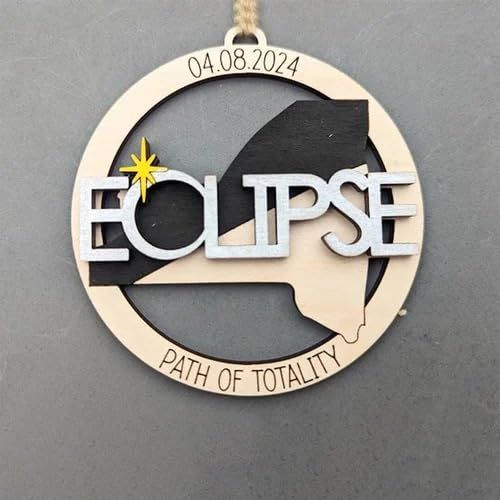 Solar Eclipse 2024 Ornament view 2