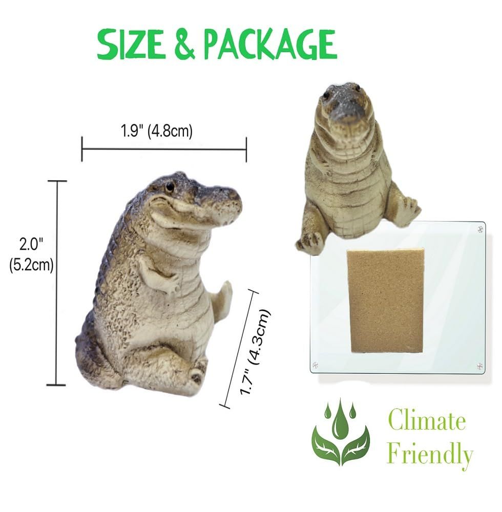 Handmade Crocodile Figurine Tea Pet view 5