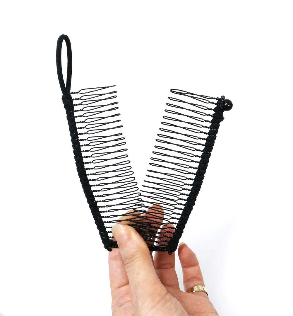 2 Pieces Banana Clips Comb Hair for Thick Hair for Women Adjustable Stretch view 2