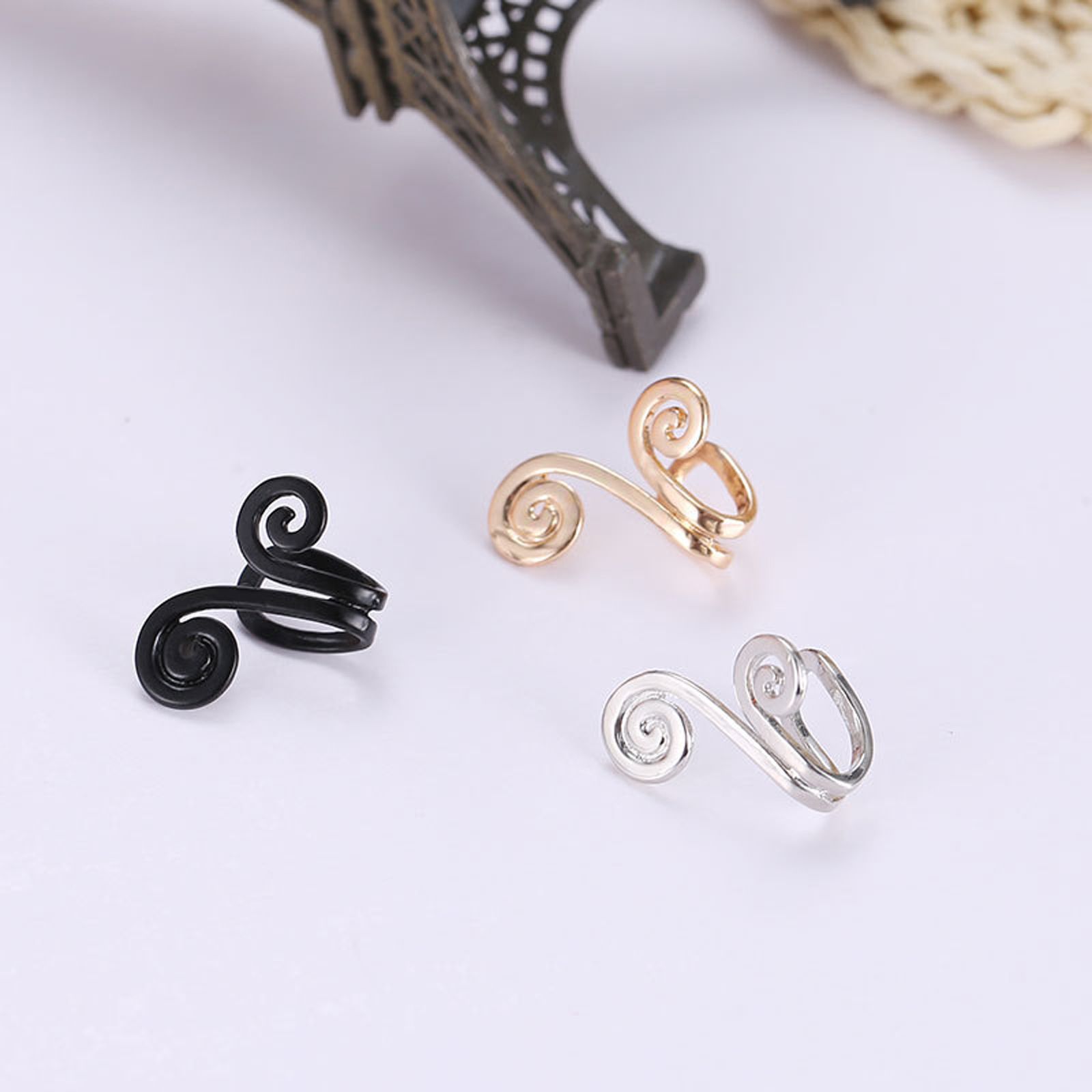 3 Pair Ear Ornament,Acupressure Earrings,Non Pierced Ears Earrings for view 2