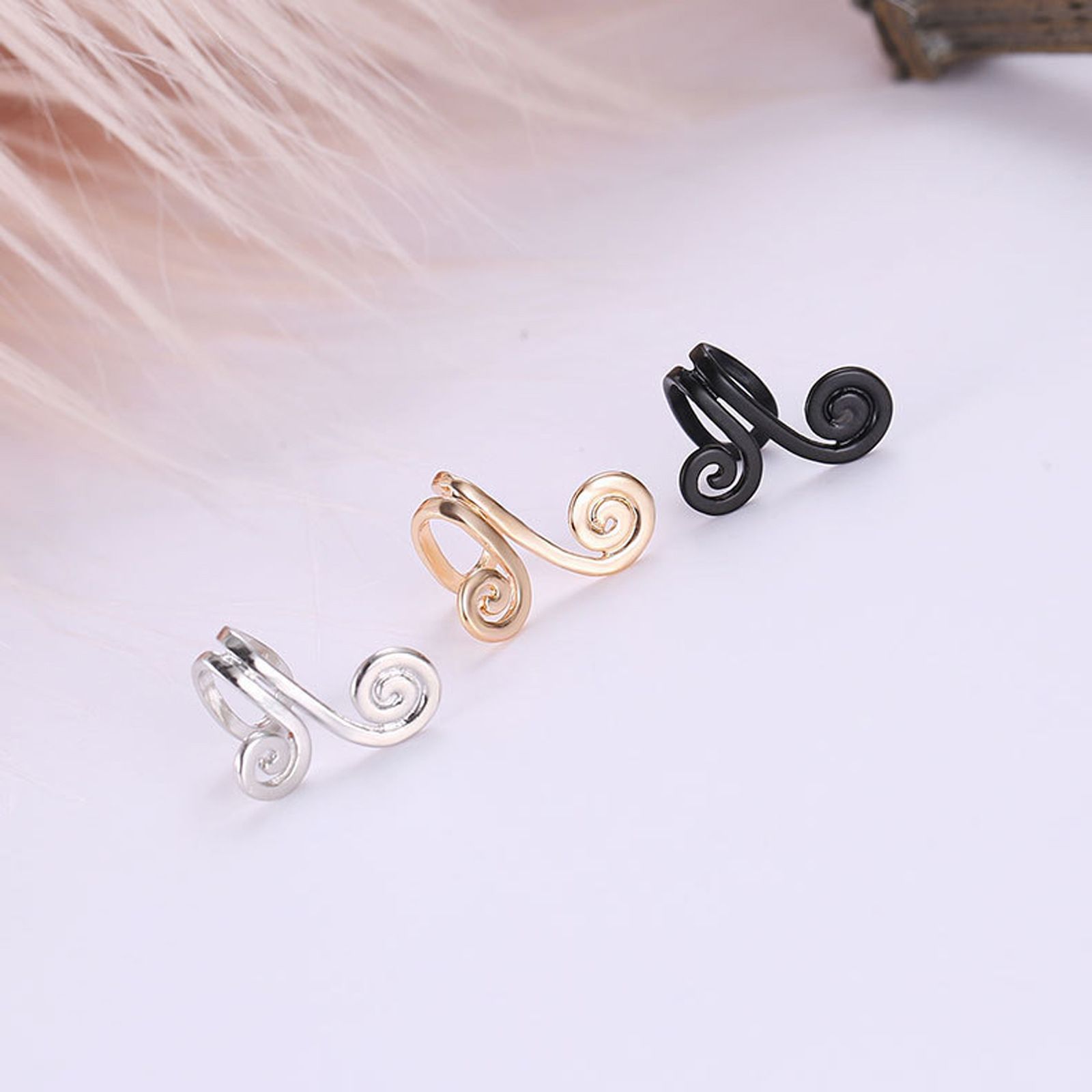 3 Pair Ear Ornament,Acupressure Earrings,Non Pierced Ears Earrings for view 3