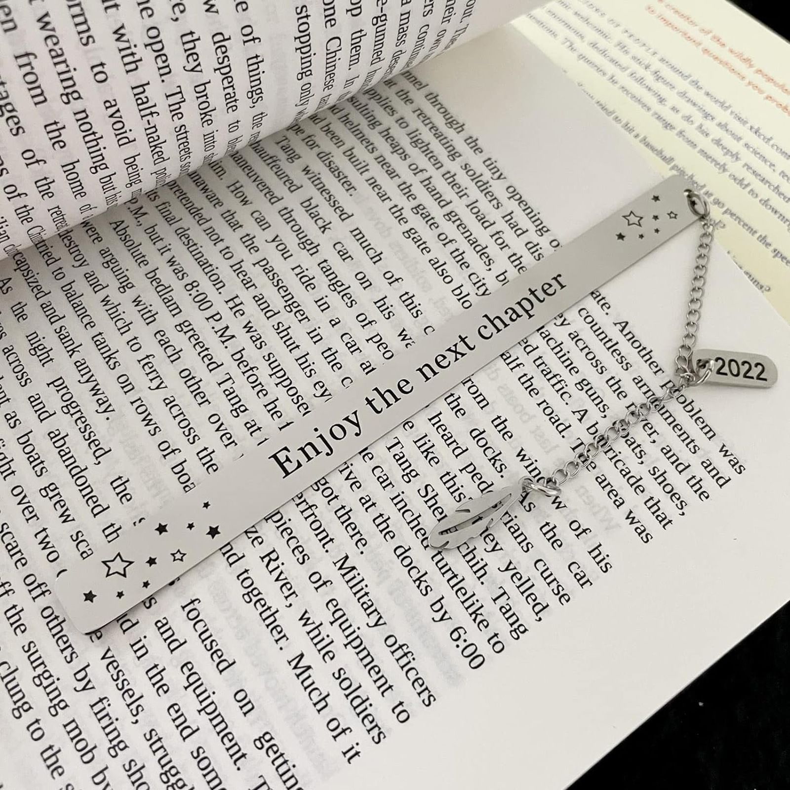 Enjoy The Next Chapter Bookmark for Book Lover Class of 2024 Graduation Gifts view 2