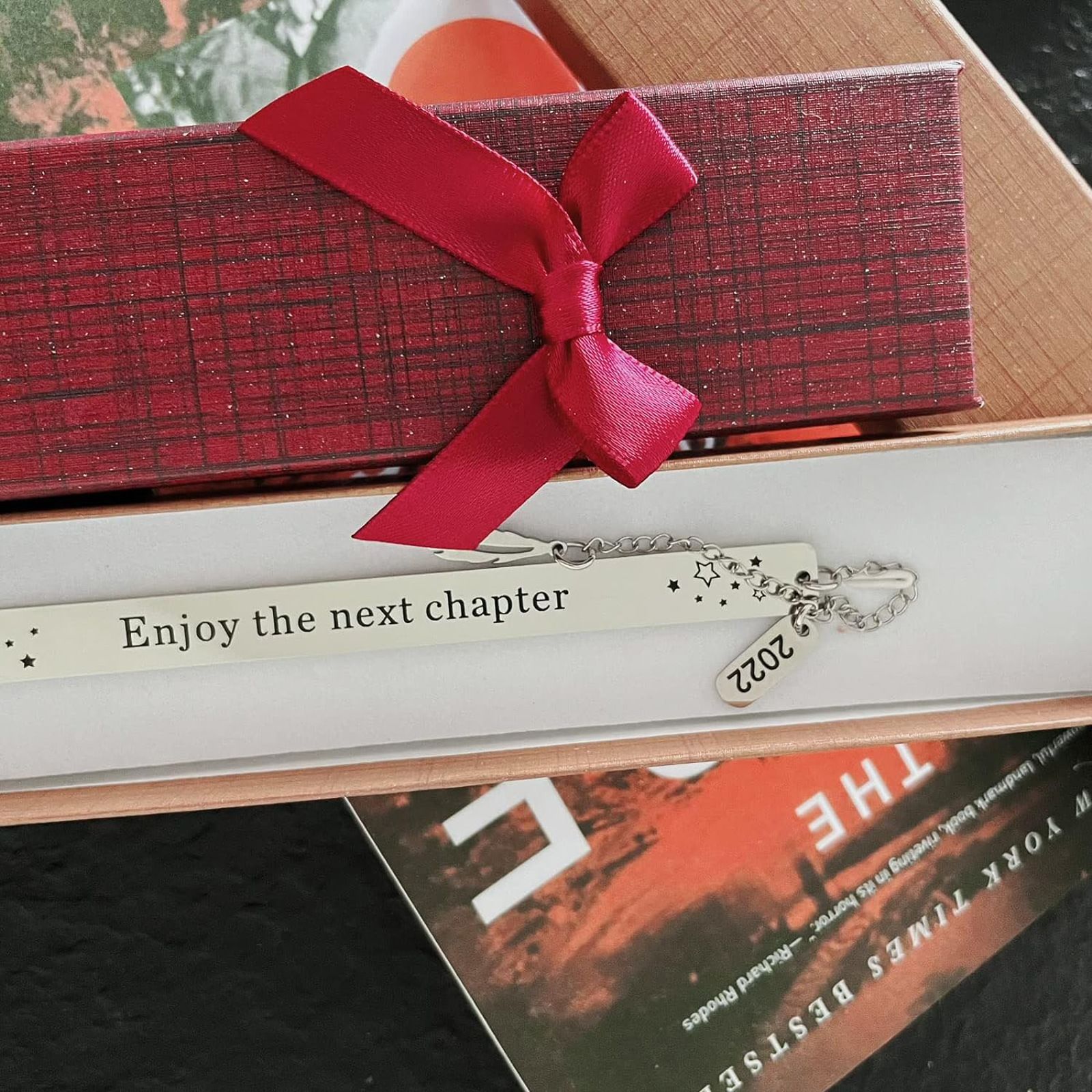 Enjoy The Next Chapter Bookmark for Book Lover Class of 2024 Graduation Gifts view 3