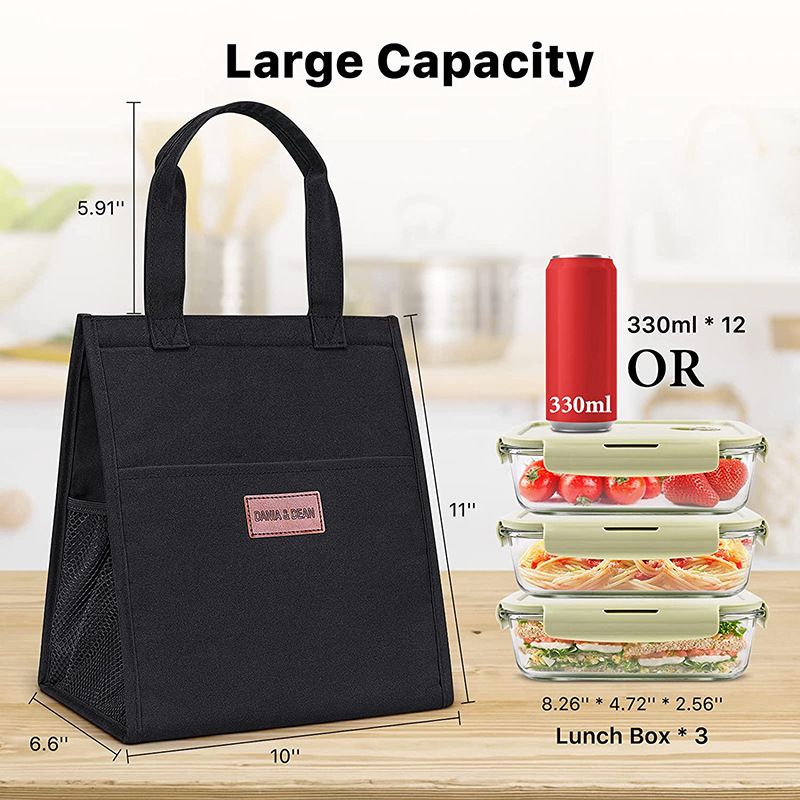 Lunch Bags for Women Insulated Reusable Lunch Tote with Internal Pocket view 5