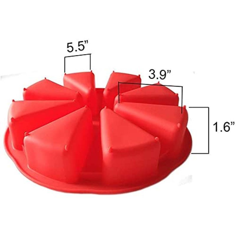 Mould Triangle 8 Grid Individual Baking Pizza Mould Oven Non Stick Moulds DIY view 2