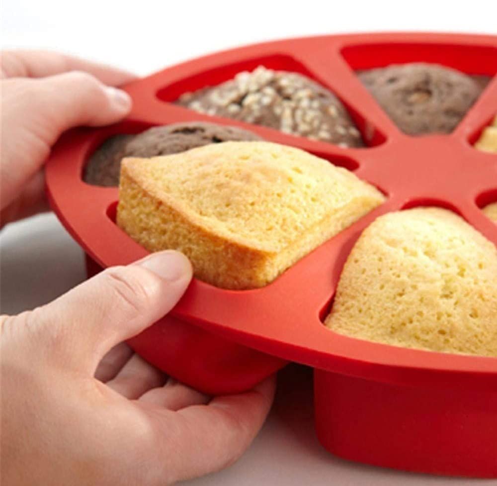 Mould Triangle 8 Grid Individual Baking Pizza Mould Oven Non Stick Moulds DIY view 3