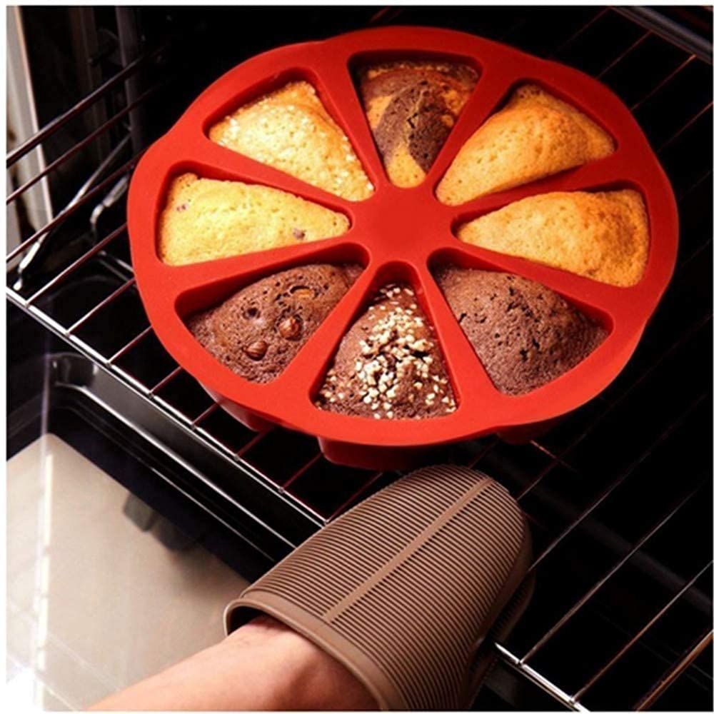 Mould Triangle 8 Grid Individual Baking Pizza Mould Oven Non Stick Moulds DIY view 4