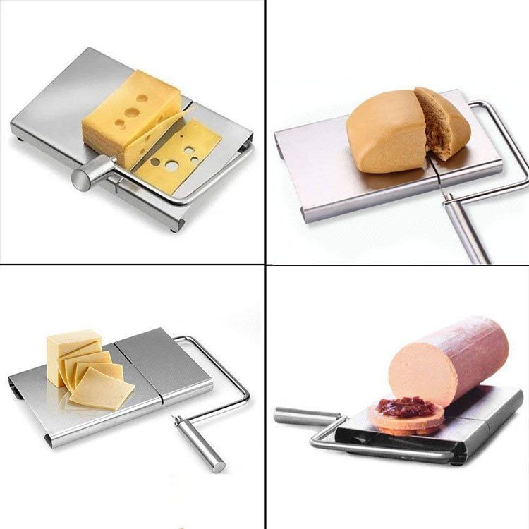 Household silvery Fruit Vegetable Cutting Board Cheese Butter Slicer Cutter view 5