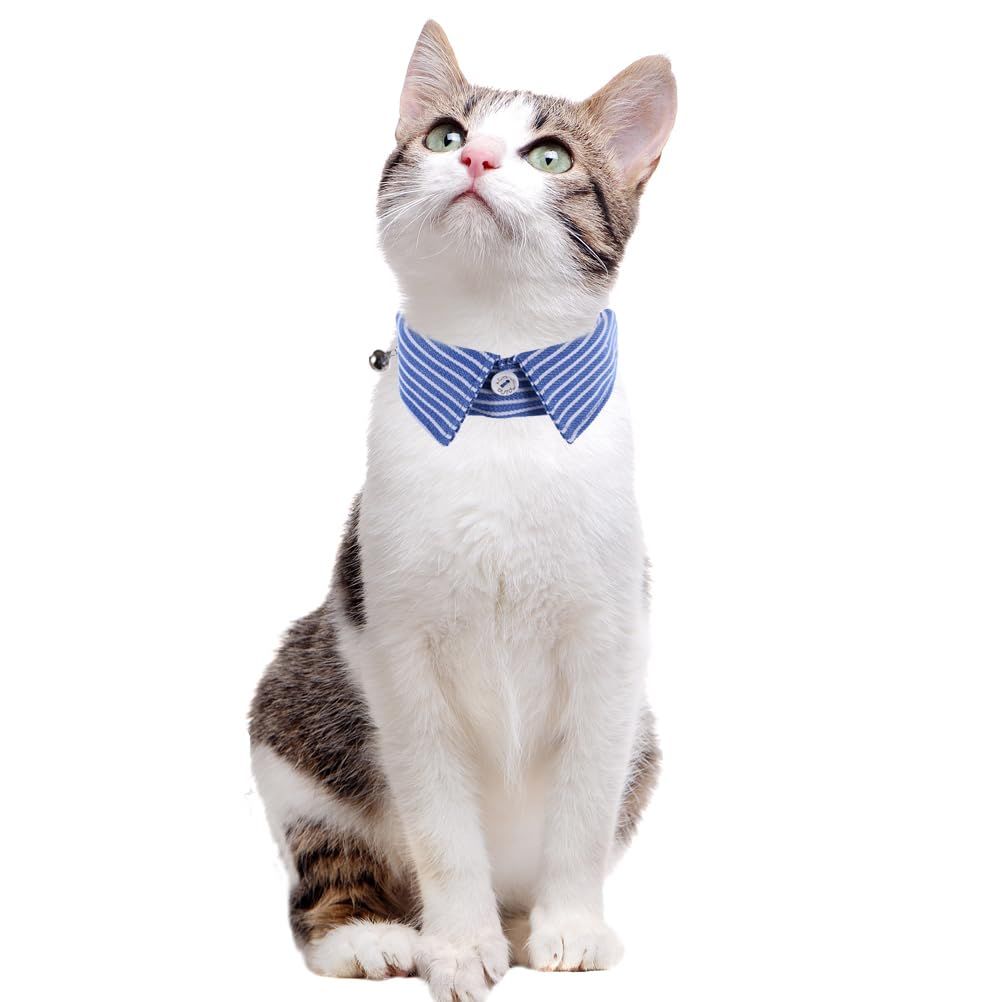 2pcs Cat Collar Breakaway with Cute Bow Tie and Bell for Kitty Adjustable view 4