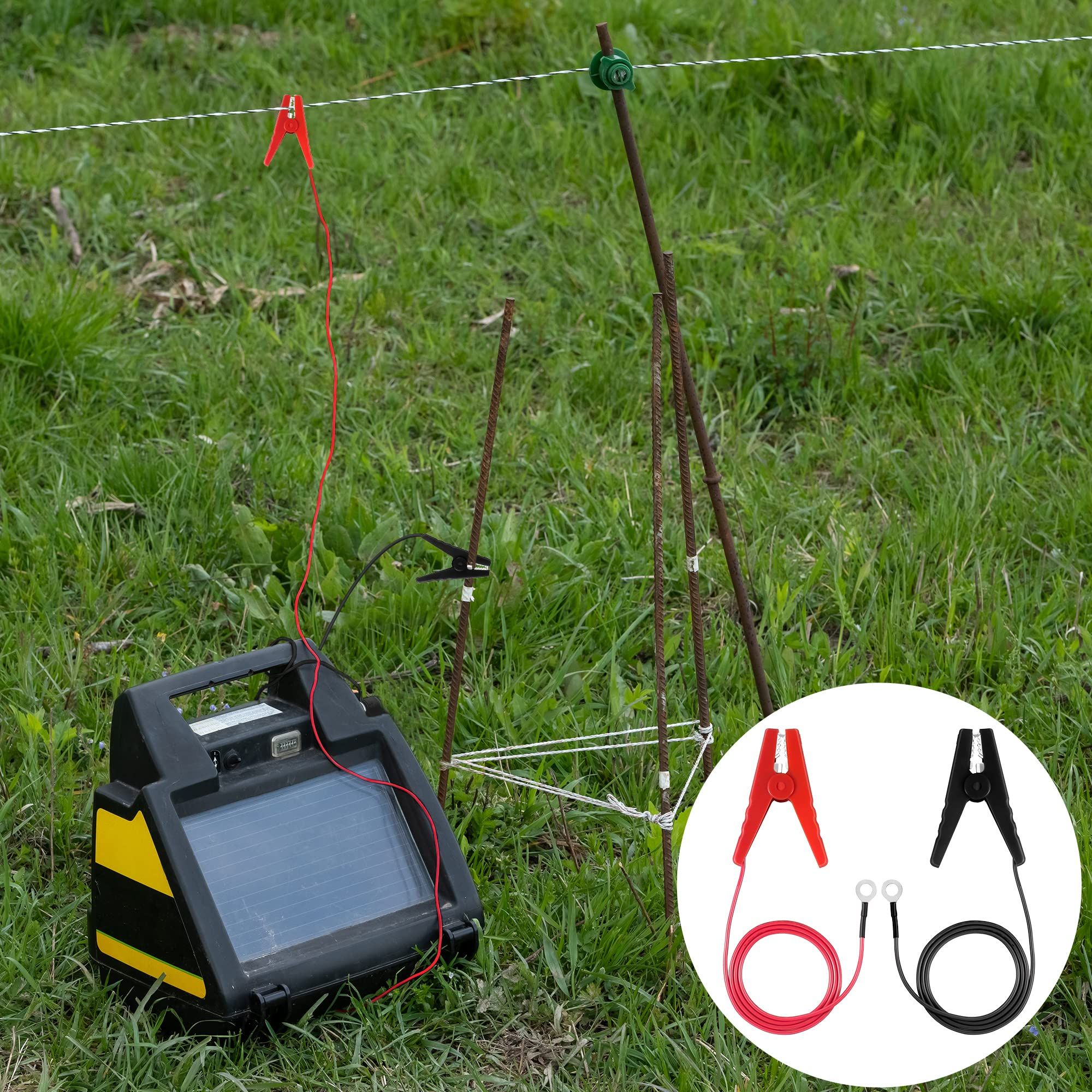 Electric Fence Wire Connect The Energizer and Electric Fence Charger Solar view 4