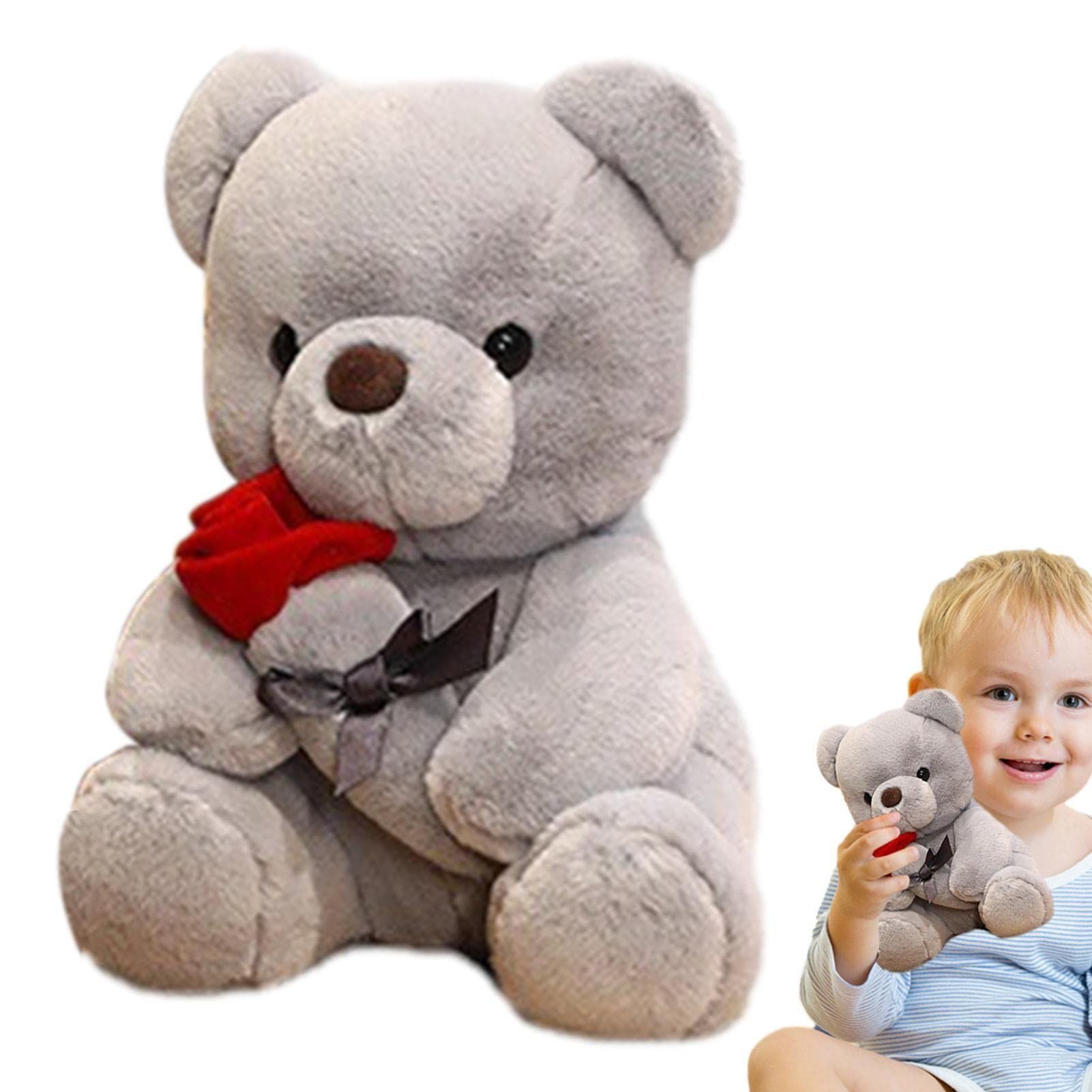 9.8'' Teddy Bear with Rose — image 1