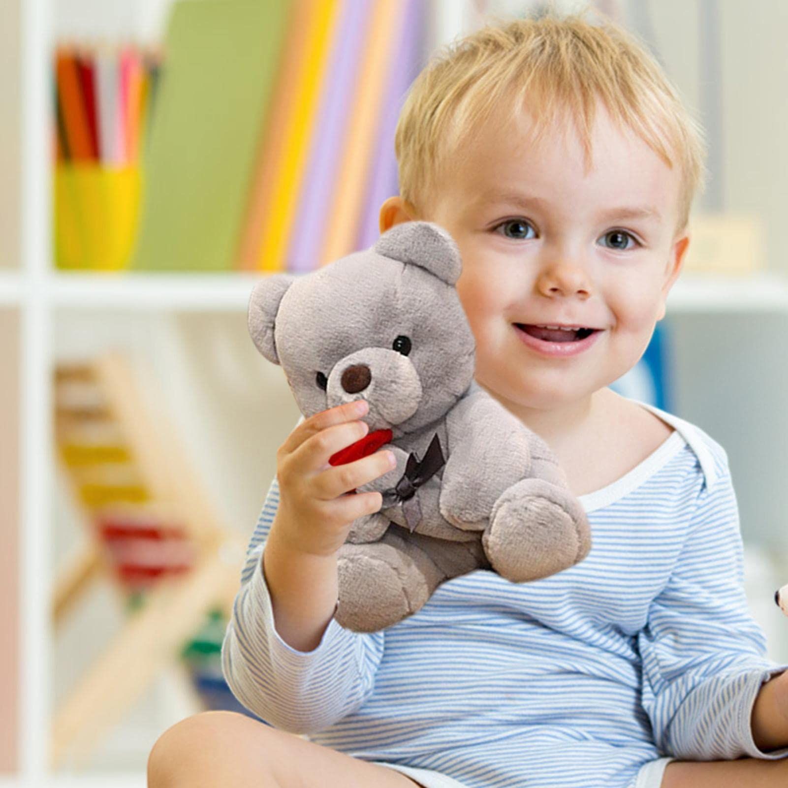 9.8'' Teddy Bear with Rose view 3