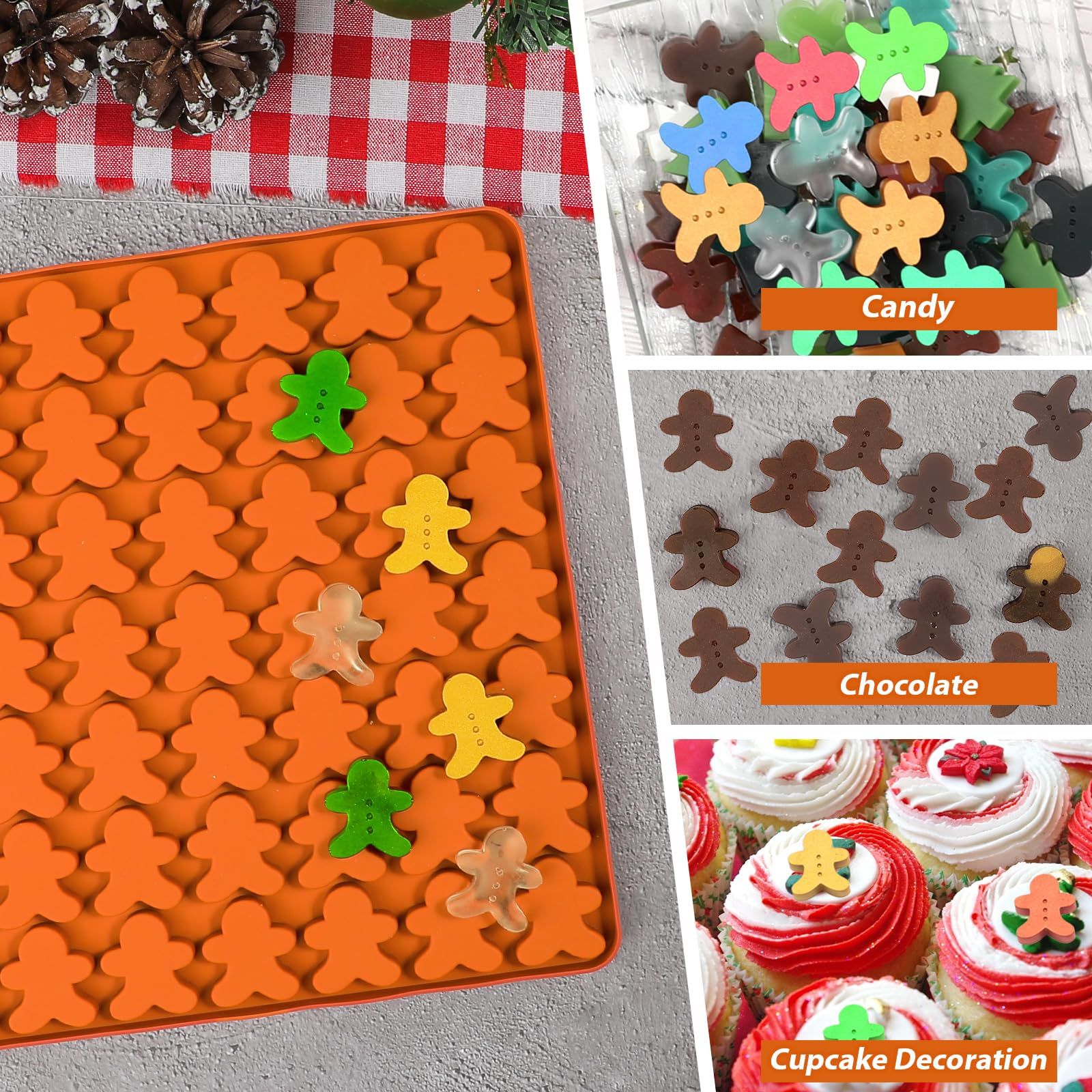 Gingerbread Man Silicone Mold view 4