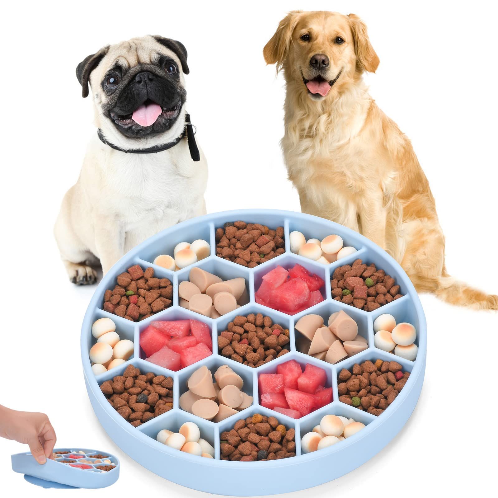 Silicone Slow Feeder Large Breed/Medium Sized Dog/Small Breed - Dog Food Bowls