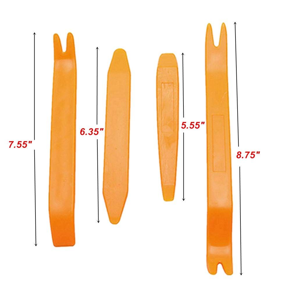5 Auto Trim Removal Tool Kit Car Panel Door Dashboard Fastener Remover Pry Set view 3