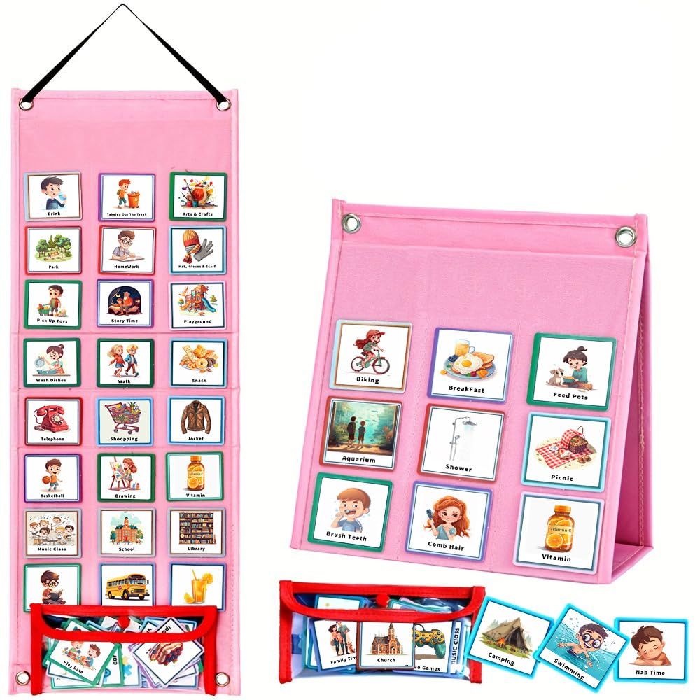 Kids Visual Schedule Calendar Chart — image 1