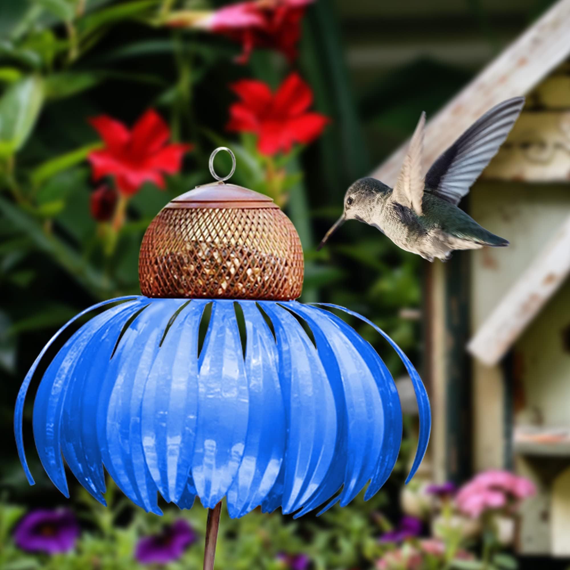 Bird Feeder, Bird Feeder Coneflower Tray,Coneflower Standing Bird Feeder Wild view 4