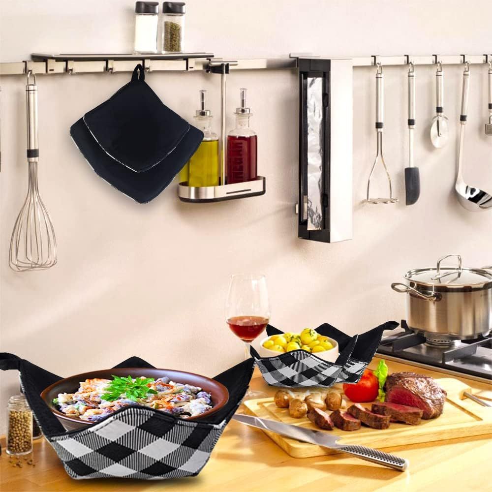Bowl for Hot Food - Protects Hands From Hot Dishes - Microwave Bowl Holder Set view 5
