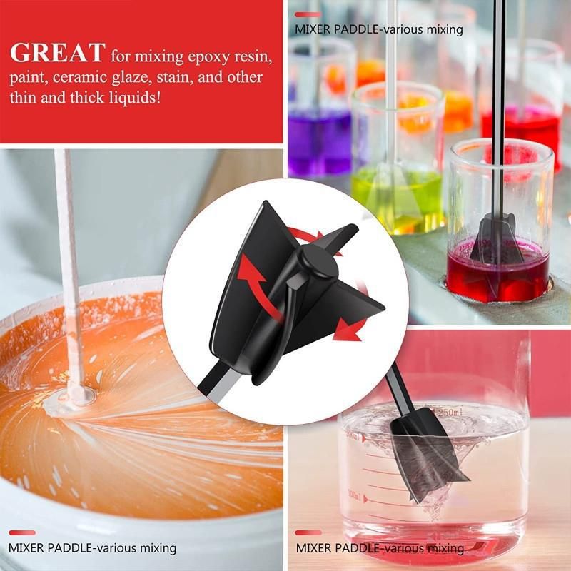 4 Pcs Resin Mixer Paddles for Resin Drill view 3