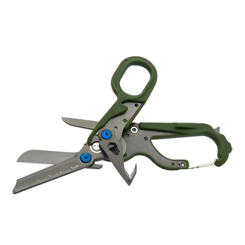 6 In1 Multifunction Emergency Response Shears Foldable Scissors Tactical view 3