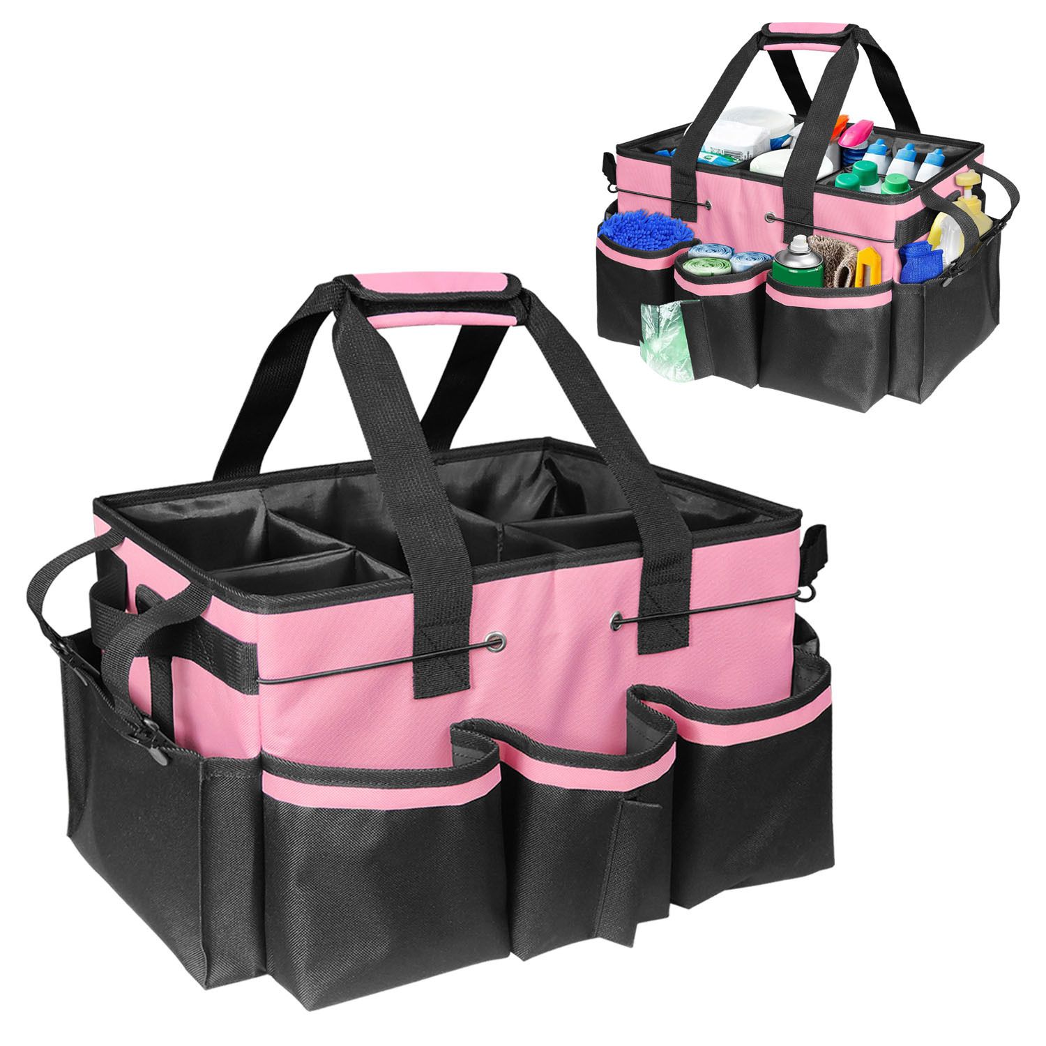 Cleaning Caddy,Large Cleaning Bags for Housekeepers,Cleaning Supplies
