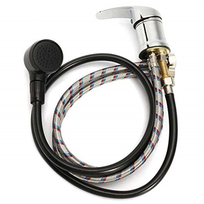 Basin Sink Faucet with 2 Modes Shower Spray Head Wash Hair Tap Mixing Valve