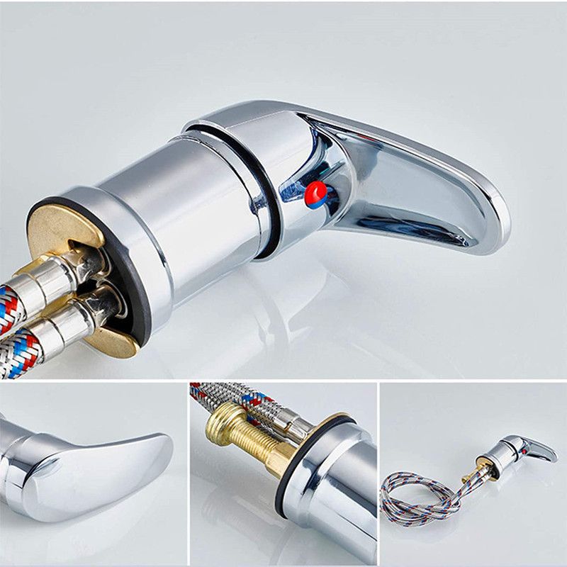 Basin Sink Faucet with 2 Modes Shower Spray Head Wash Hair Tap Mixing Valve view 4