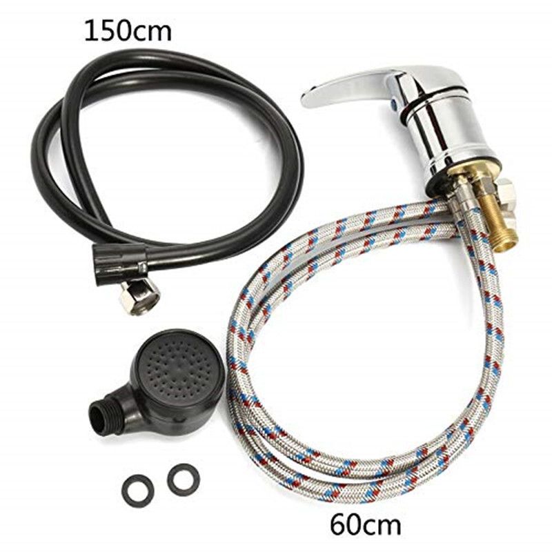 Basin Sink Faucet with 2 Modes Shower Spray Head Wash Hair Tap Mixing Valve view 5