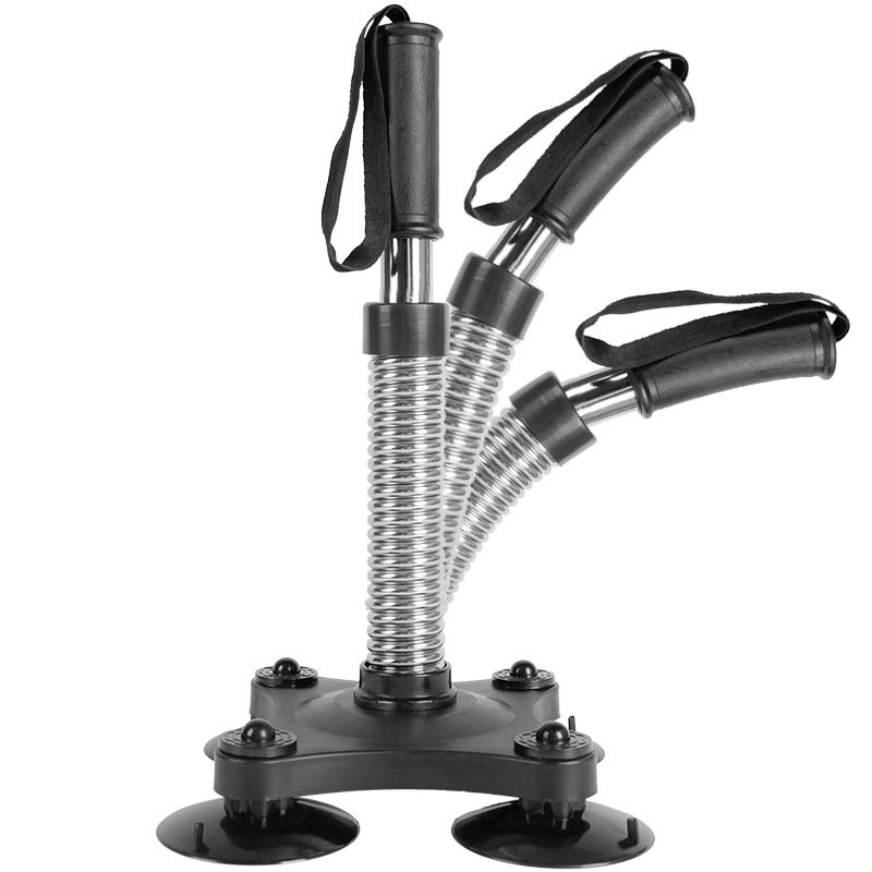 Anchored Power Twister Wrestling Resistance Spring Bar Exerciser for Biceps