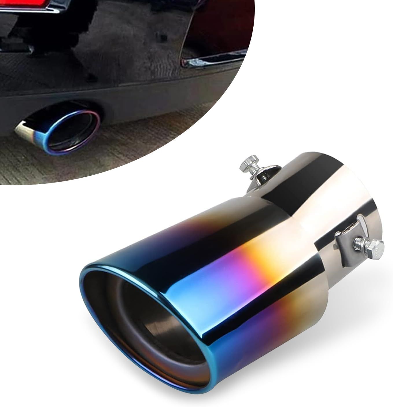 Stainless Steel Car Exhaust Tip view 4