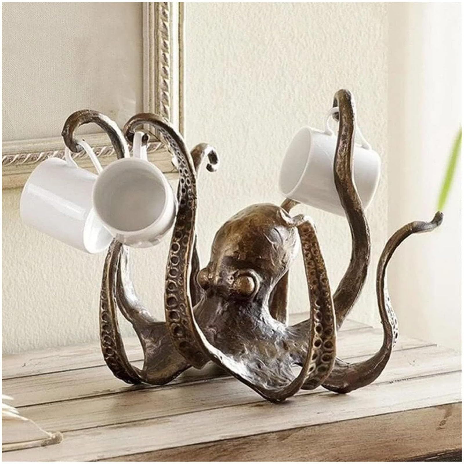Octopus Mug , Vintage Nautical Octopus Cup Holder , Table Ornament, Jewelry