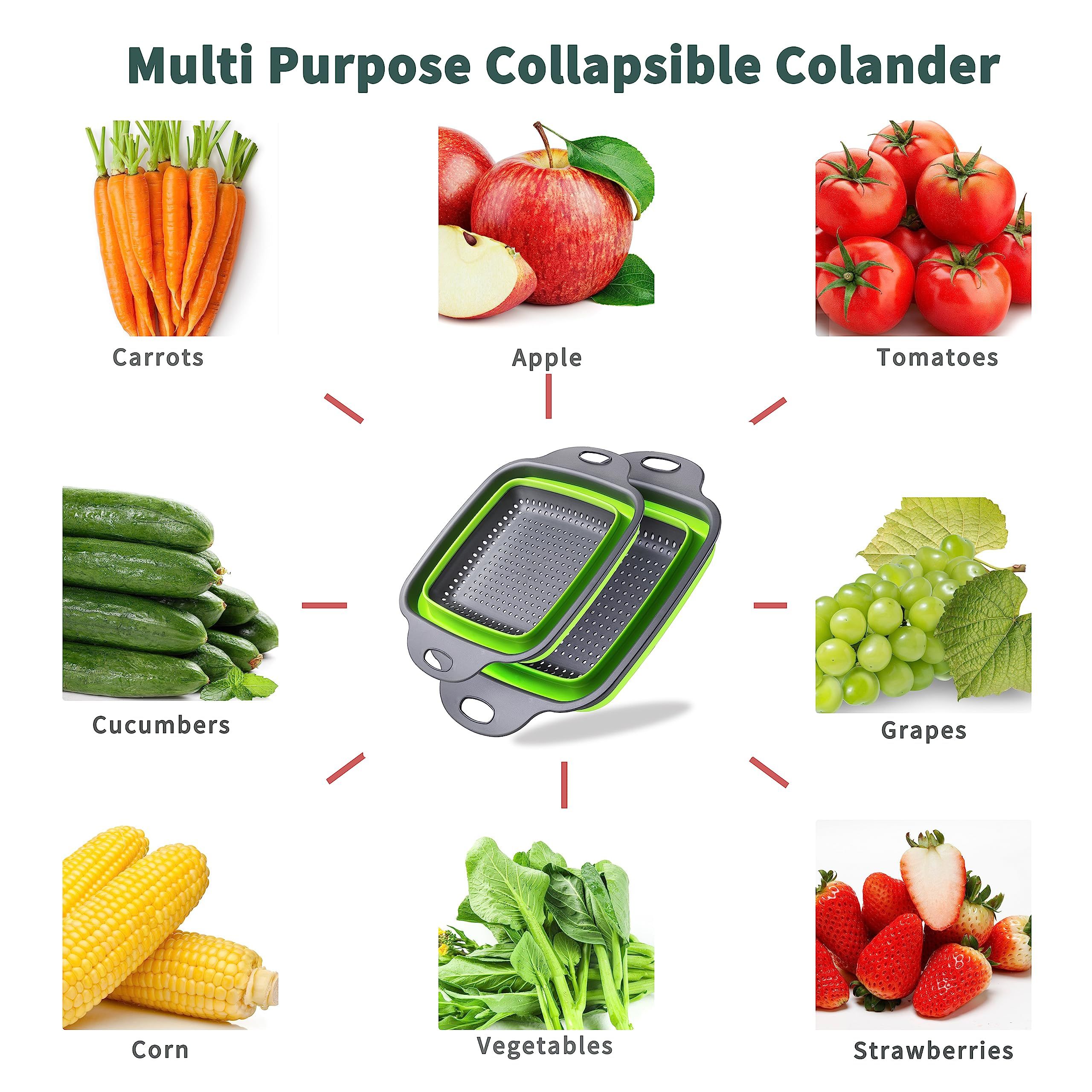 2PCS Collapsible Strainer view 4