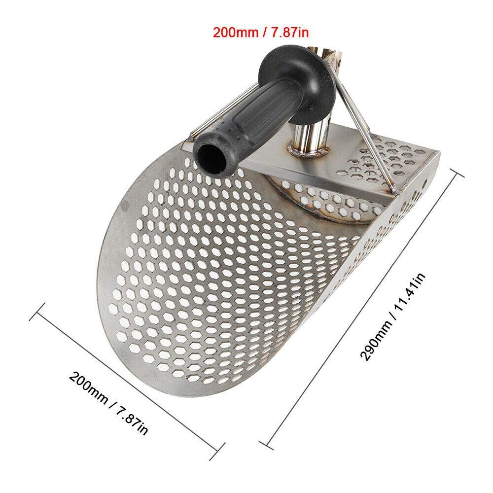 Beach Sand Scoop with Extra Handle Metal Detecting Tool Stainless Steel Water view 4