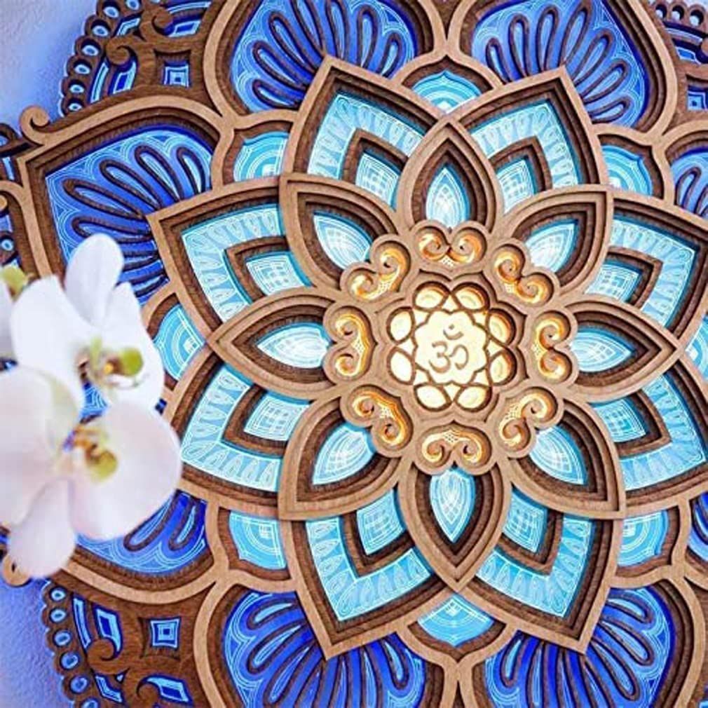 USB-Powered Mandala Atmosphere LED Night Light view 4