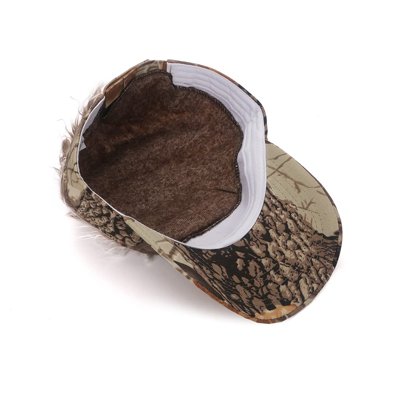 Men's Hair Visor ​Sun Hats Visor with Hair Fake Hat with Hair for Men Novelty view 5