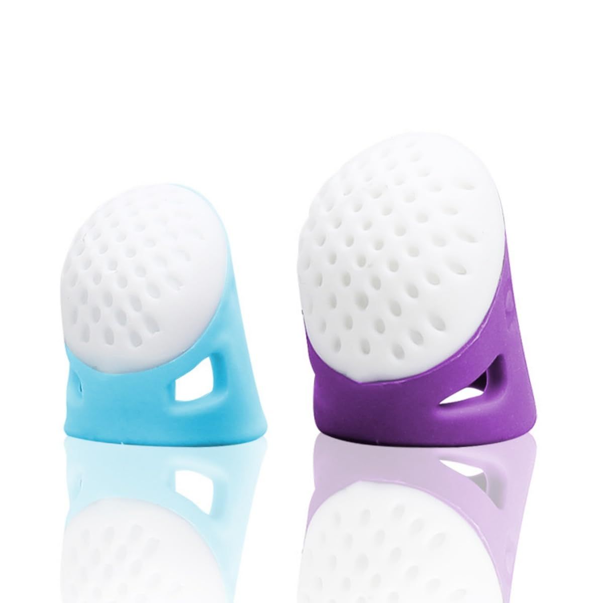 Sewing Thimble Finger Protector Silicone Rubber Anti Sticking Finger Guard for