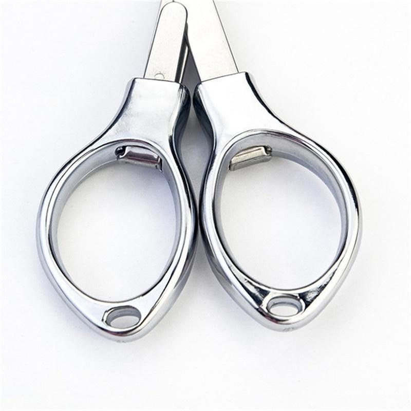 Stainless Steel Scissors Anti-Rust Folding Scissors Glasses-Shaped Mini Shear view 4
