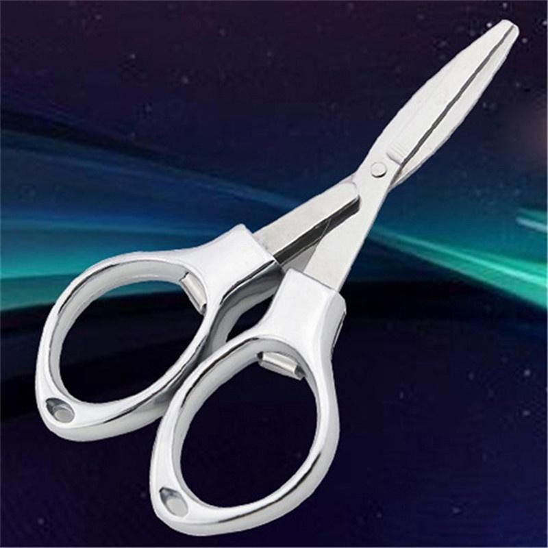 Stainless Steel Scissors Anti-Rust Folding Scissors Glasses-Shaped Mini Shear view 5