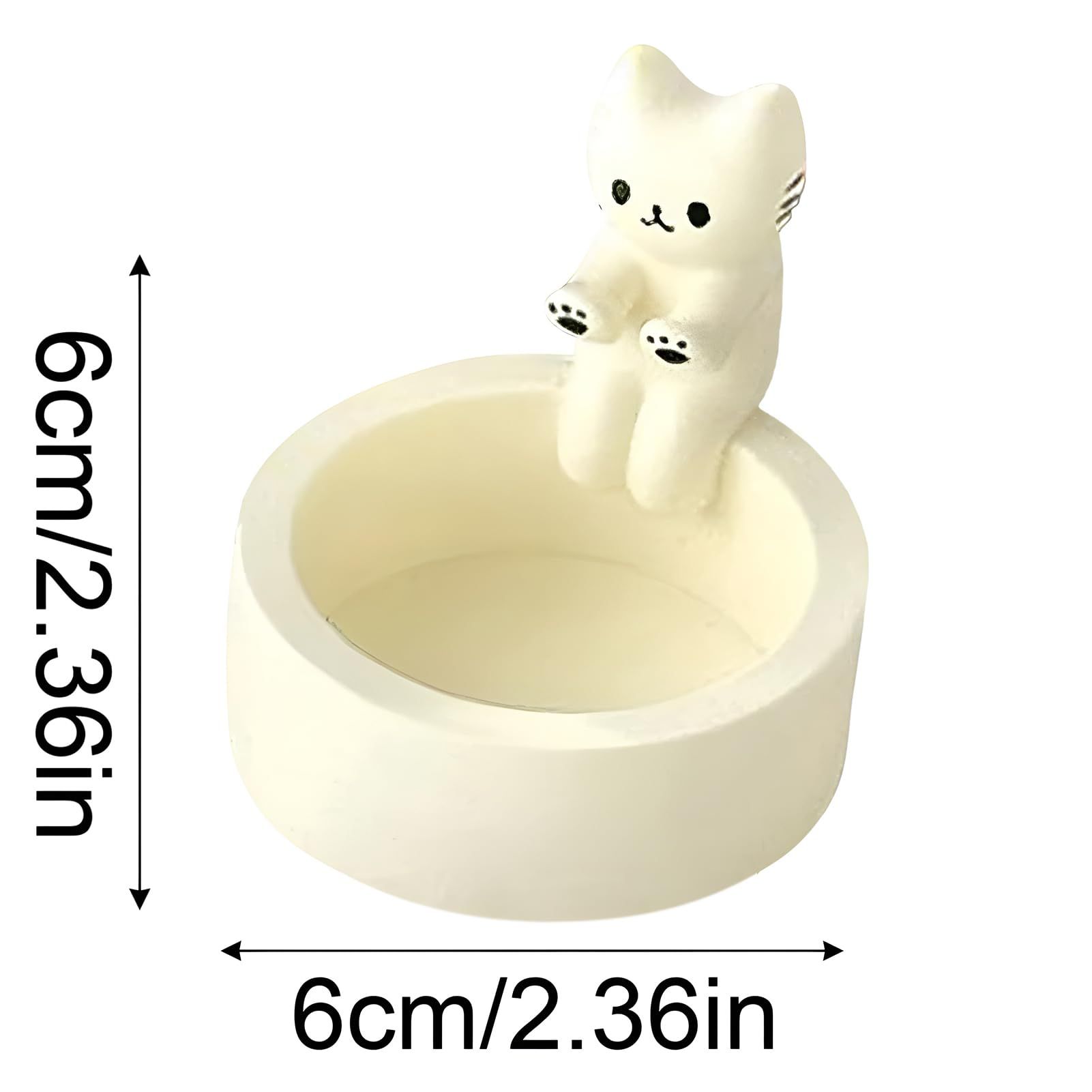 Cat Candle Holder Warming Paws Cartoon Kitten Candle Holder Cute Cat Scented view 3