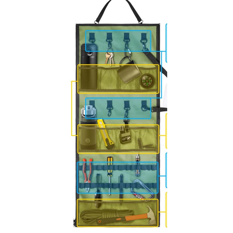 Hanging Storage Canopy Organizer for Camping Supplies Soccer Park Awnings Campsite view 2