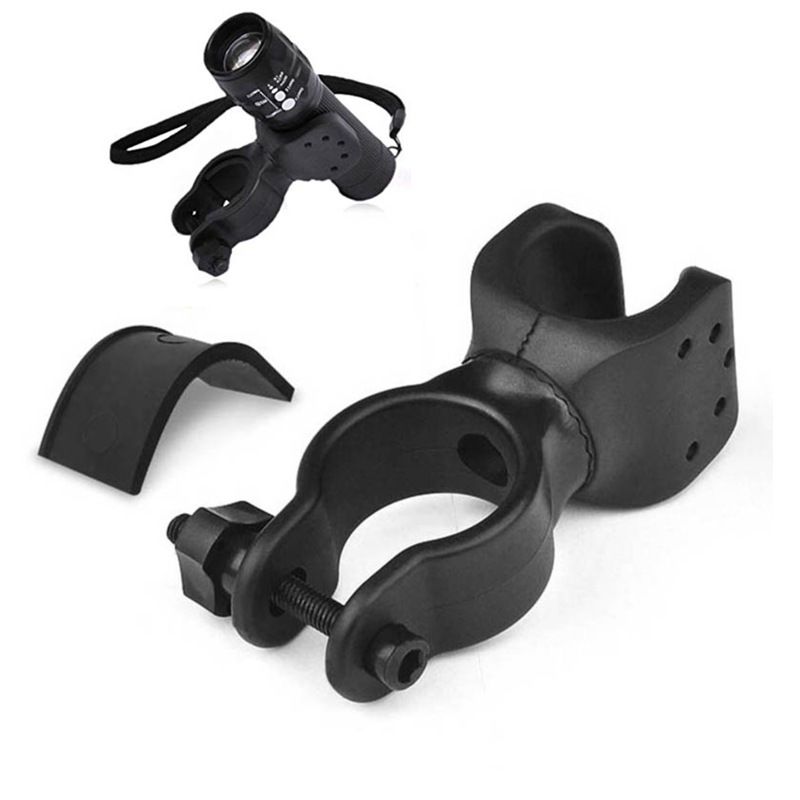 Bike Flashlight Mount Handlebar Light Holder Mount Bicycle Mounting Bracket — image 1