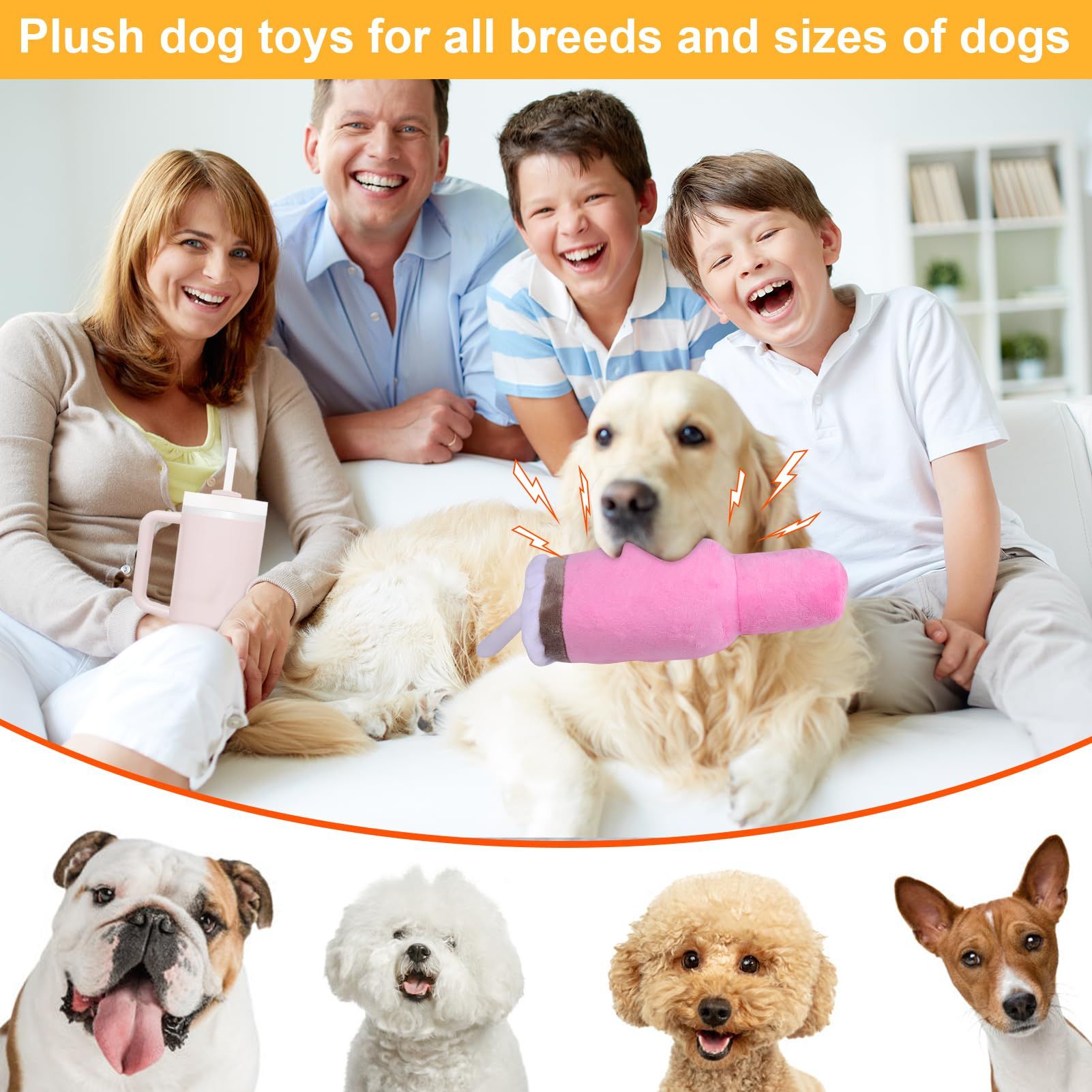 Funny Tumbler with Handle Cup Dog Toys view 4
