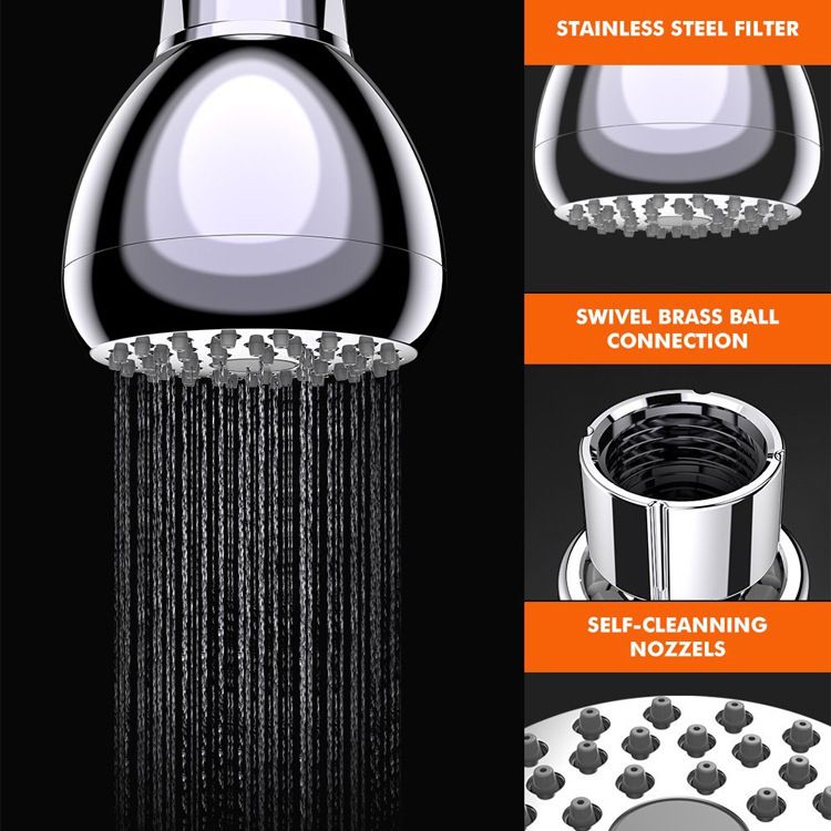 High Powerful Spray Setting Handheld Shower Head High Pressure Shower Head view 2