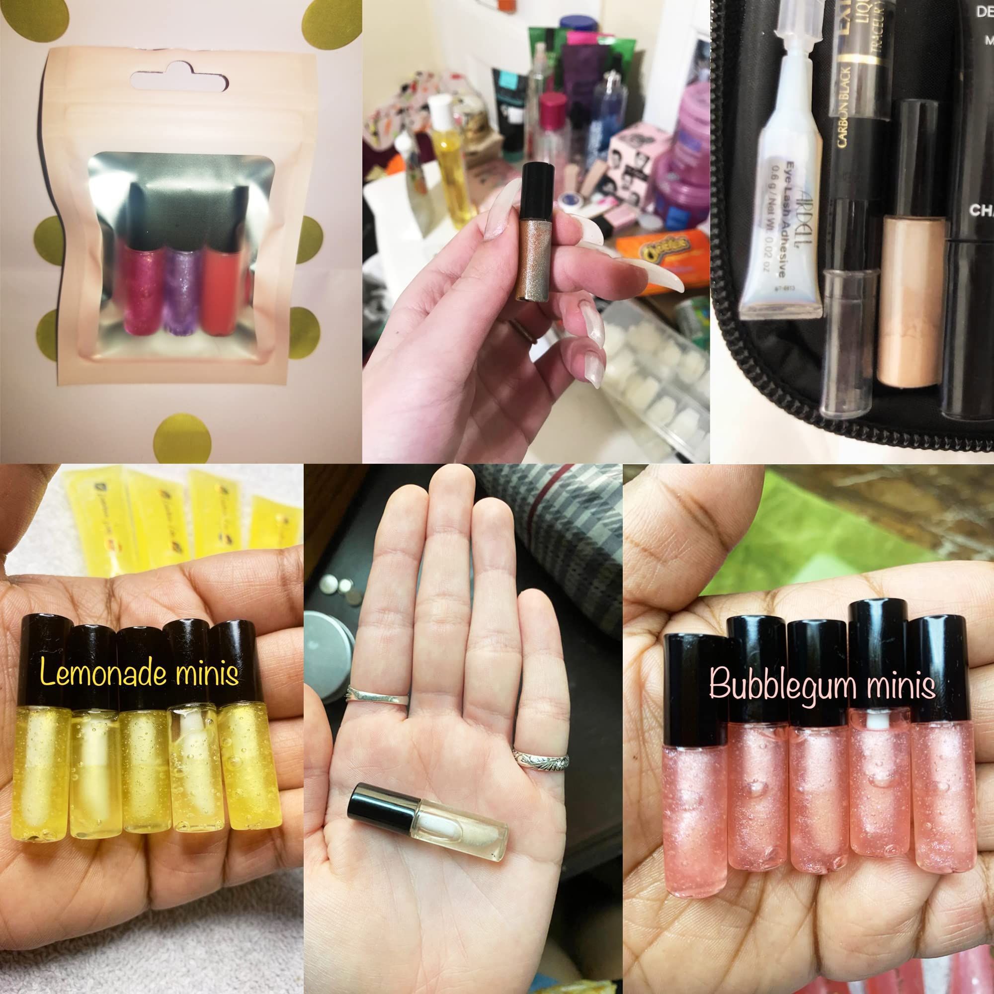 10PCS 1ml Mini Reusable Clear Empty Lip Gloss Containers Travel Empty Lip view 2