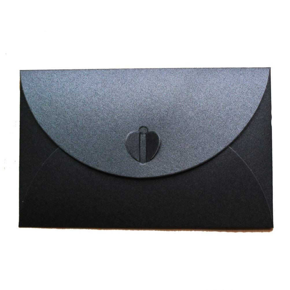 Gift Card Envelopes, 50 Pack Heart Shaped Clasp Photo Gift Card Holders Mini view 3