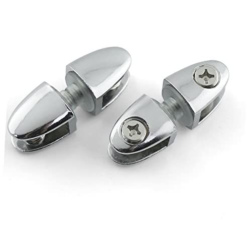3pcs Glass Clamp Bracket for Wall Shelf Support Stainless Steel Glass Clamp view 4