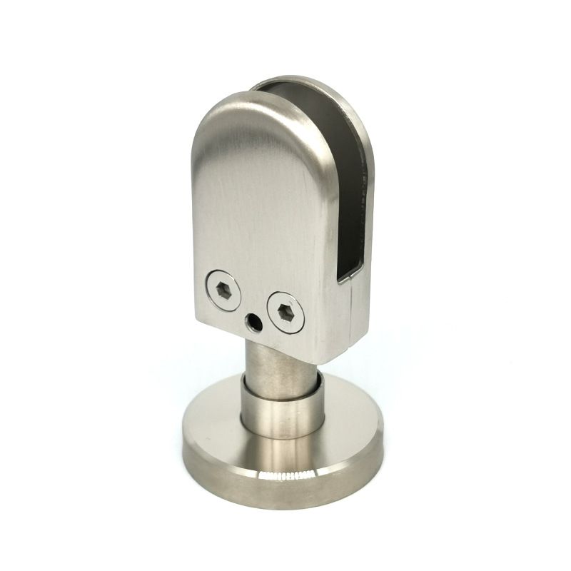 Stainless steel 304 Adjustable Floor Fixed Glass Bracket for Balustrade view 4
