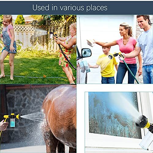 Garden Hose Nozzle, High Pressure Spray Gun Nozzle, 8 Spray Patterns for view 5
