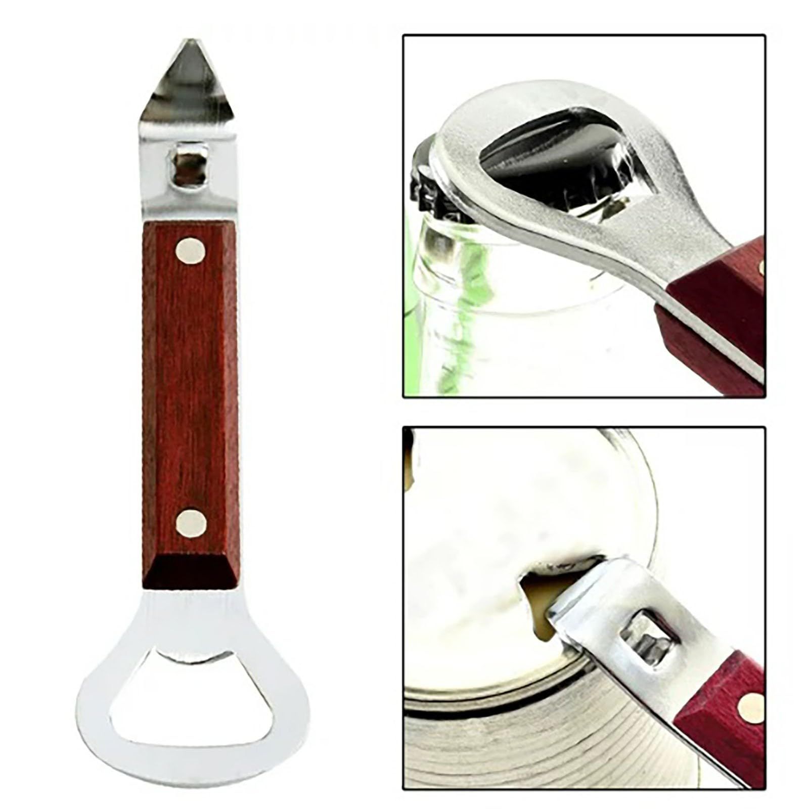 2pc For Manual Bottles Cans Portable Stainless Steel Beer Bottle Can Jar Cap view 5