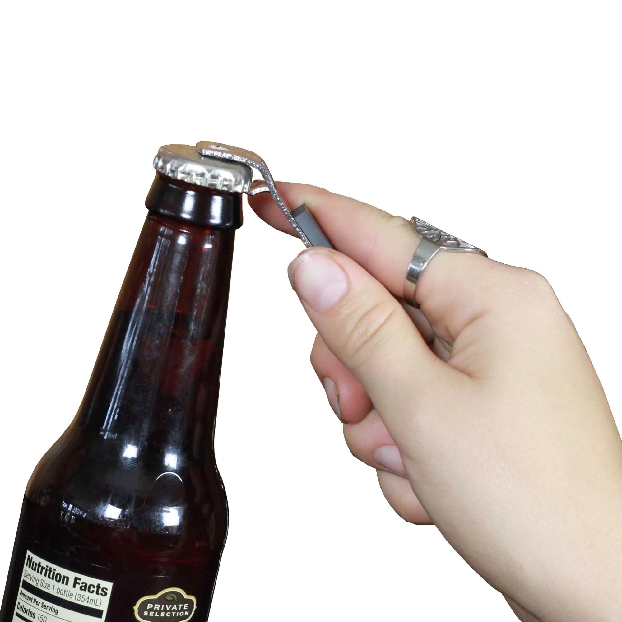 2pc Select Durable Plated Iron Bottle Opener/Can Tapper with Magnet view 3